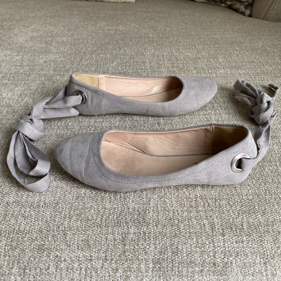 Qupid Lavender Grey Women’s Ballet Flats - Picture 3 of 5